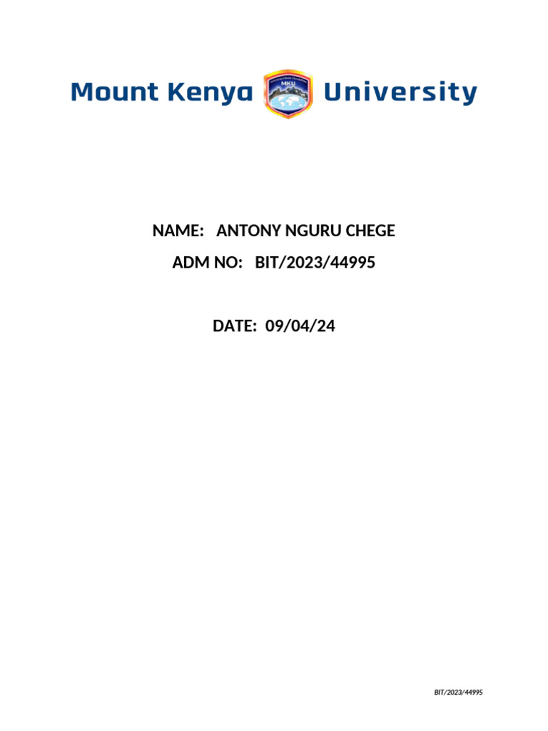 BIT202344995 Assignment 2 | PDF | Computer Engineering | Software ...