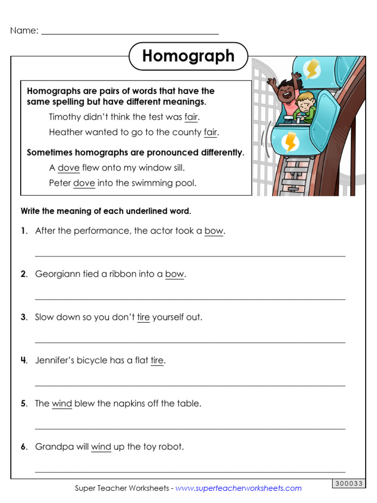 Homographs Explained with Examples | PDF