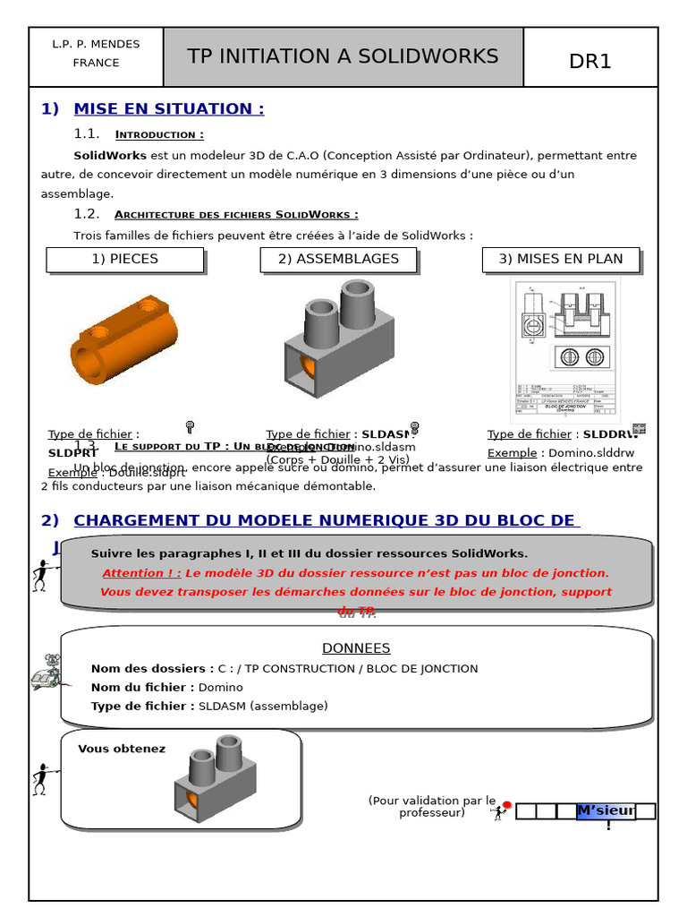 TP Initiation à SolidWorks pour Débutants | PDF | Informatique