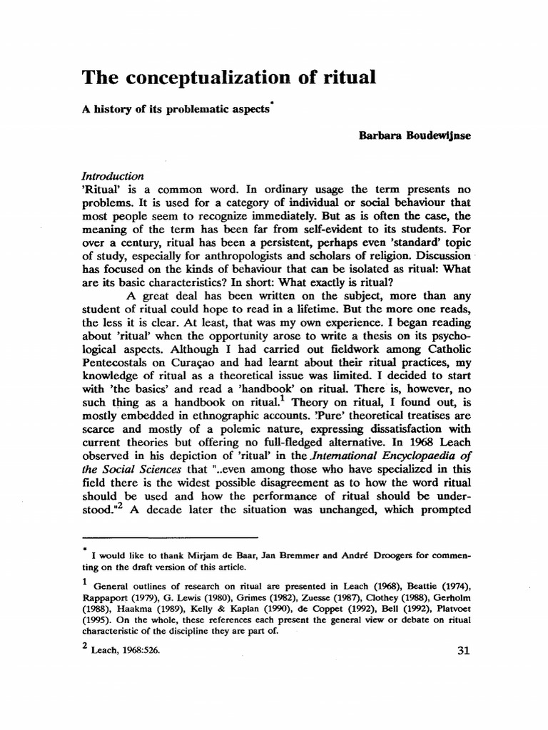 Understanding Ritual: A Theoretical Overview | PDF | Rituals | Reality