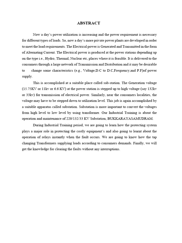 Report v2 Common (3) | PDF | Electrical Substation | Electric Power ...