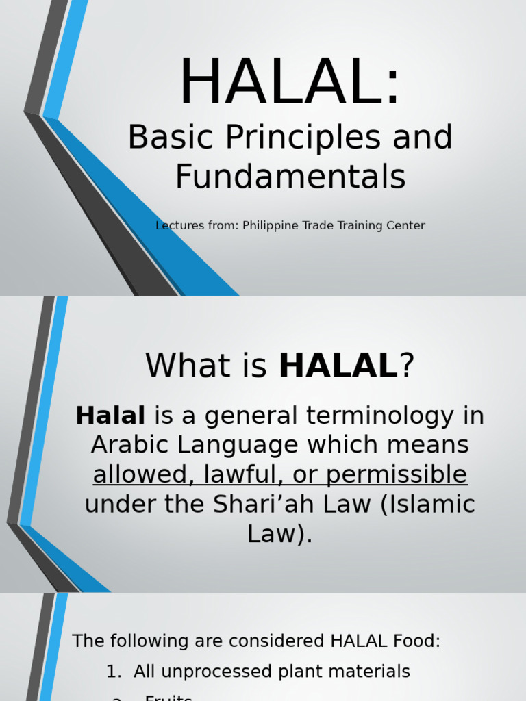 Understanding Halal: Principles and Laws | PDF | Pork