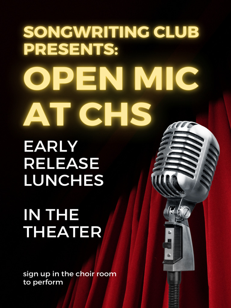 Open Mic Poster 2024 | PDF