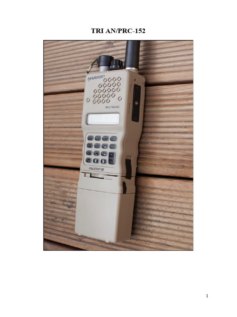 PRC-152 User Setup Guide | PDF | Electrical Engineering | Wireless