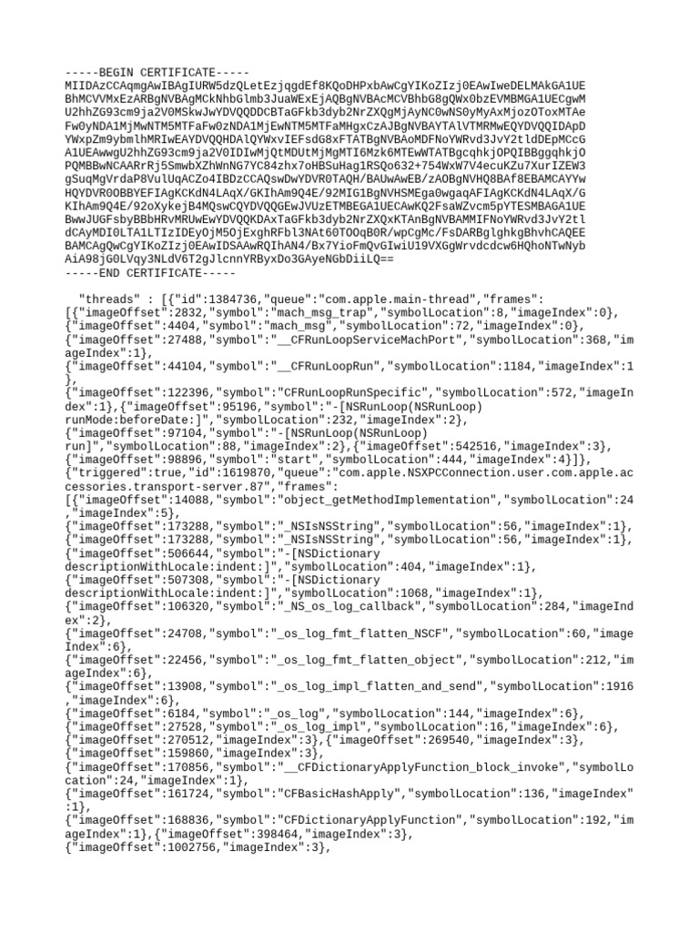 Certificate and Thread Analysis Report | PDF | Operating System ...