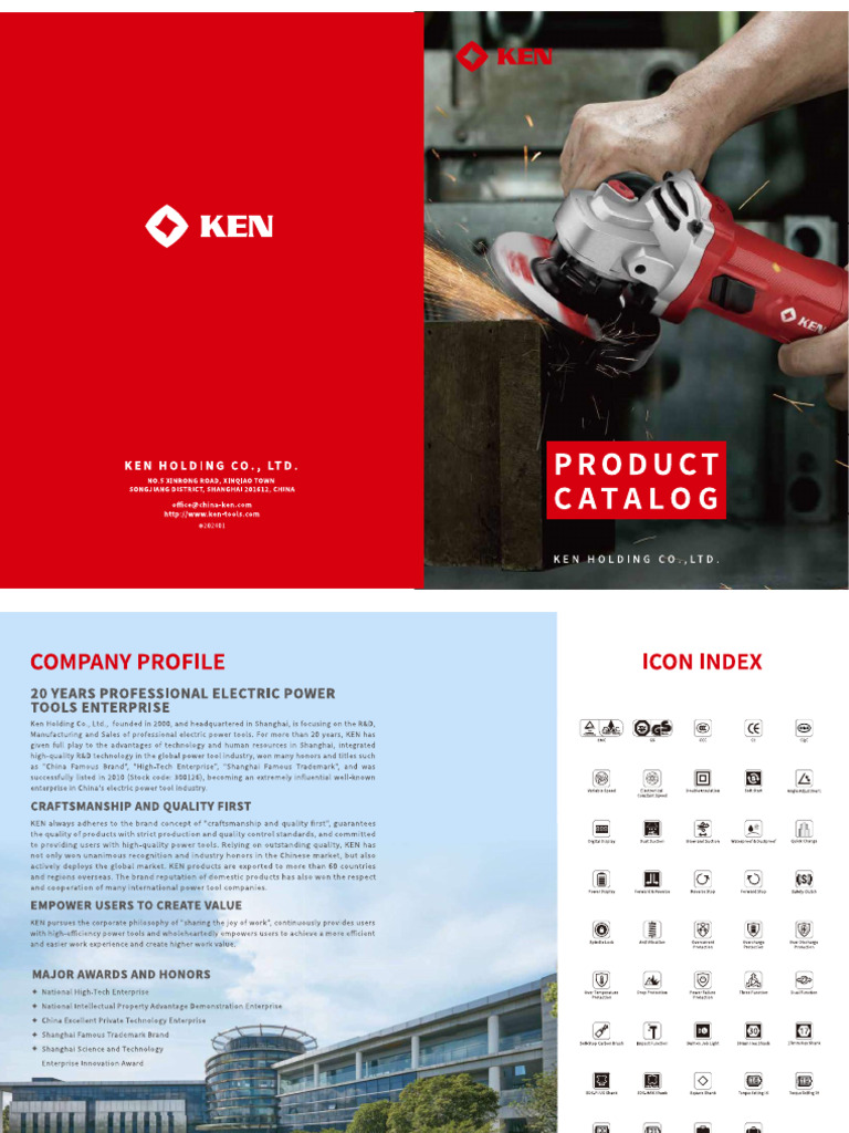 Ken Holding Co. Ltd Product Catalog | PDF | Manufactured Goods
