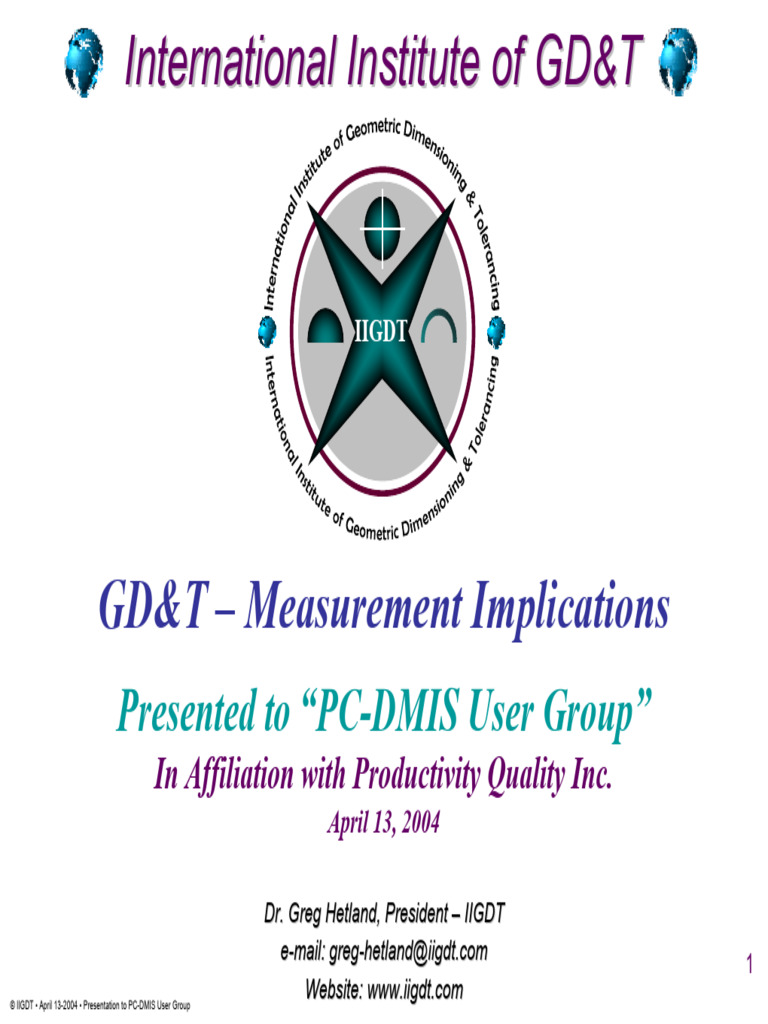 International Institute of GD&T | PDF | Engineering Tolerance