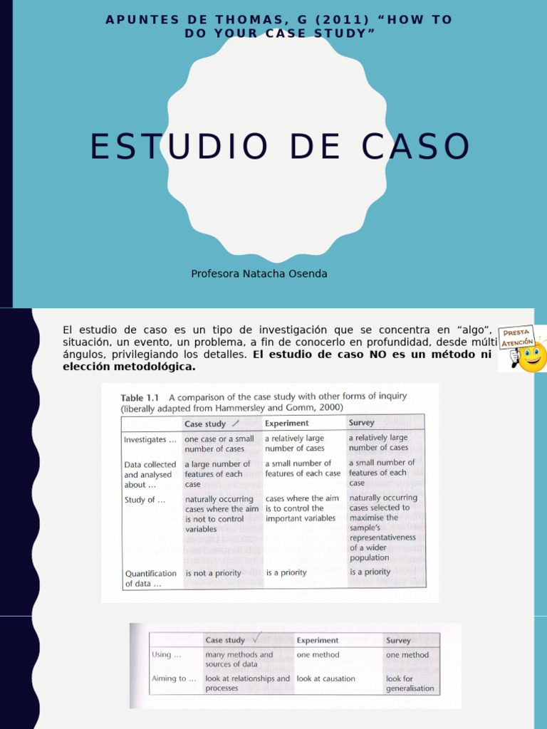 Pasos para un estudio de caso en español | PDF | Caso de estudio | Science