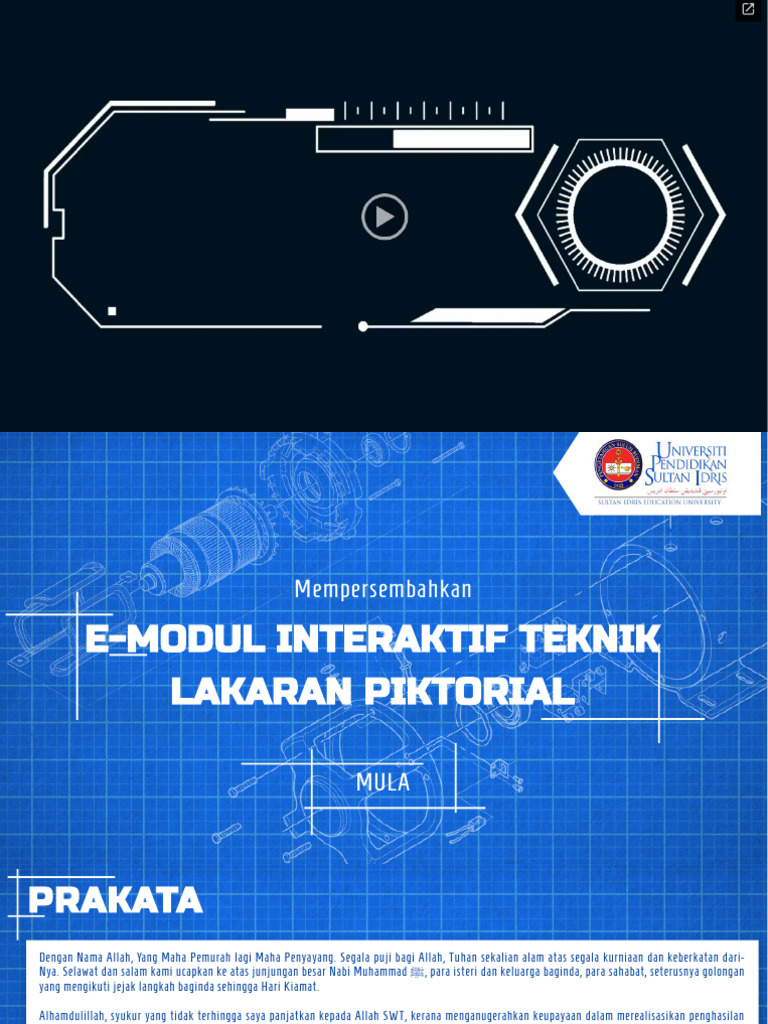 E-Modul Teknik Lakaran Piktorial RBT | PDF