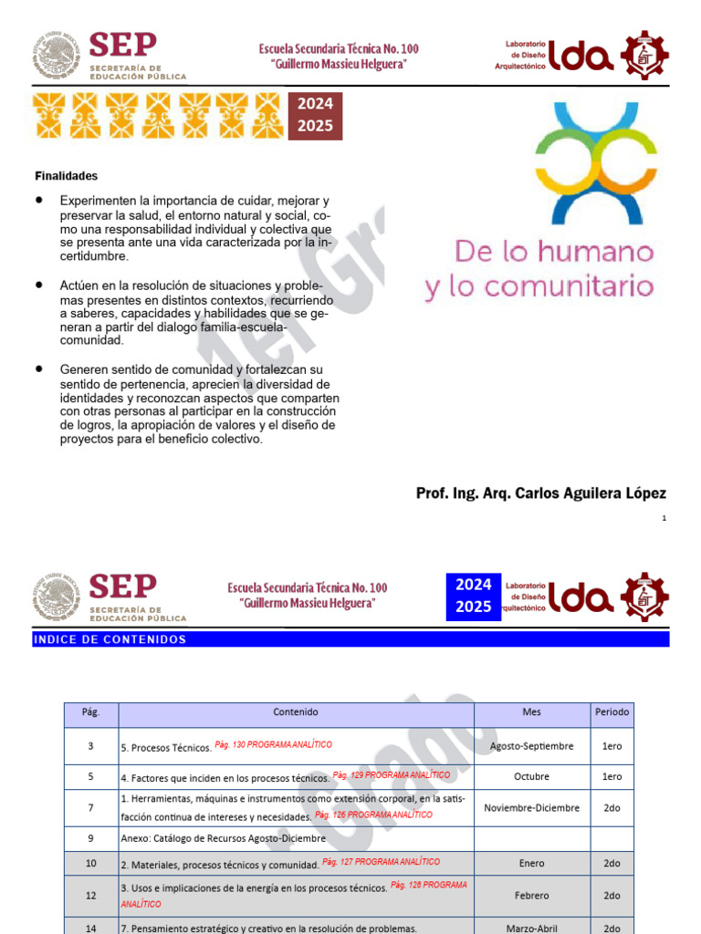 Planeación para Primer Grado 2024-2025 | PDF | Evaluación | Diseño