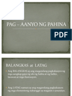 Pag - Aanyo NG Pahina