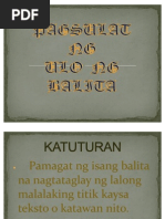 Pag-Uulo NG Balita