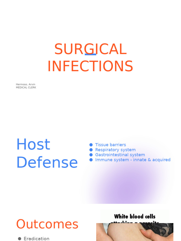 Surgical Infections: Types and Management | PDF | Sepsis | Surgery