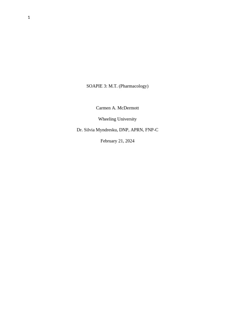 SOAPIE 3 M.T. Pharm (Testosterone) | PDF | Cardiology | Diseases And ...