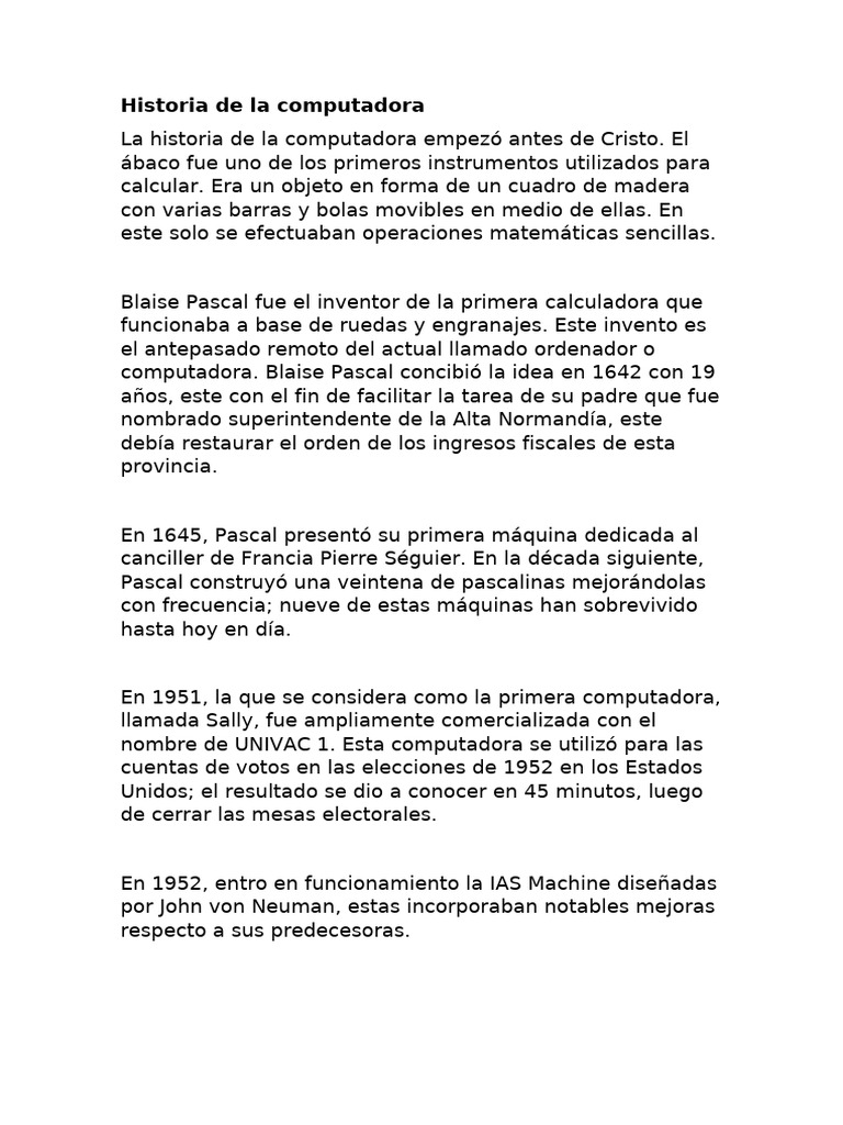 Evolución de las Computadoras | PDF | Circuito integrado | Hardware de ...