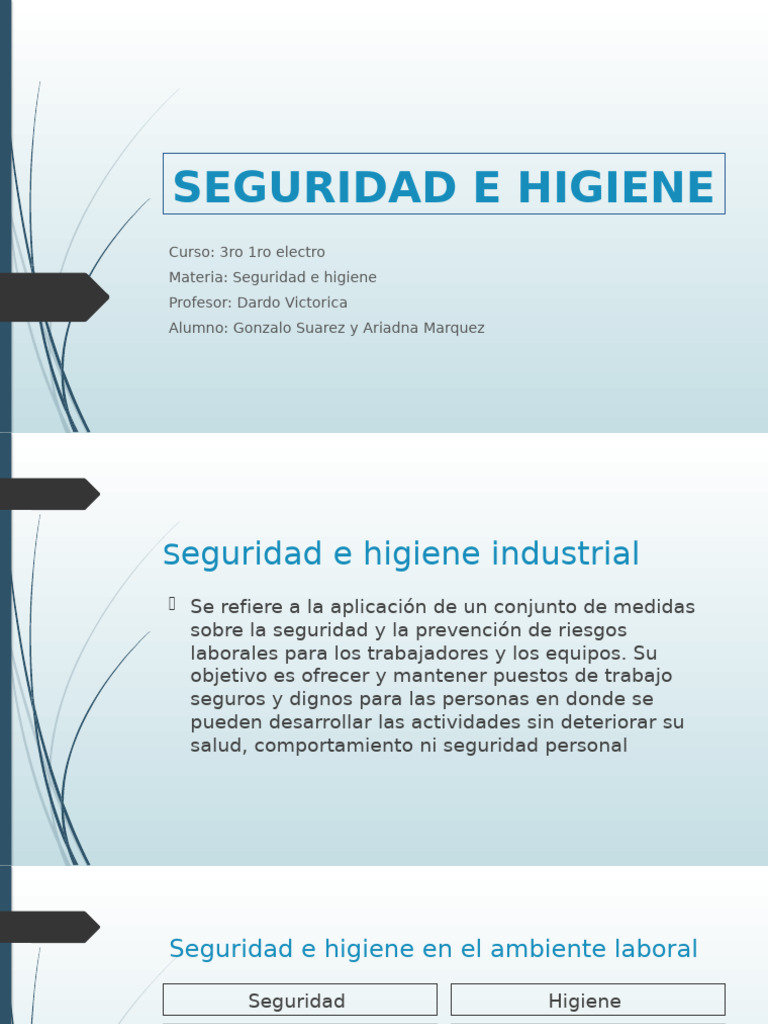 Seguridad e Higiene Industrial Esencial | PDF | Contaminación ...