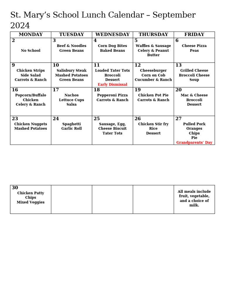 Menu+ +september+2024 | PDF