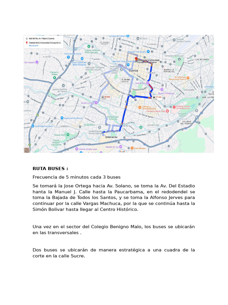 Ruta Buses | PDF