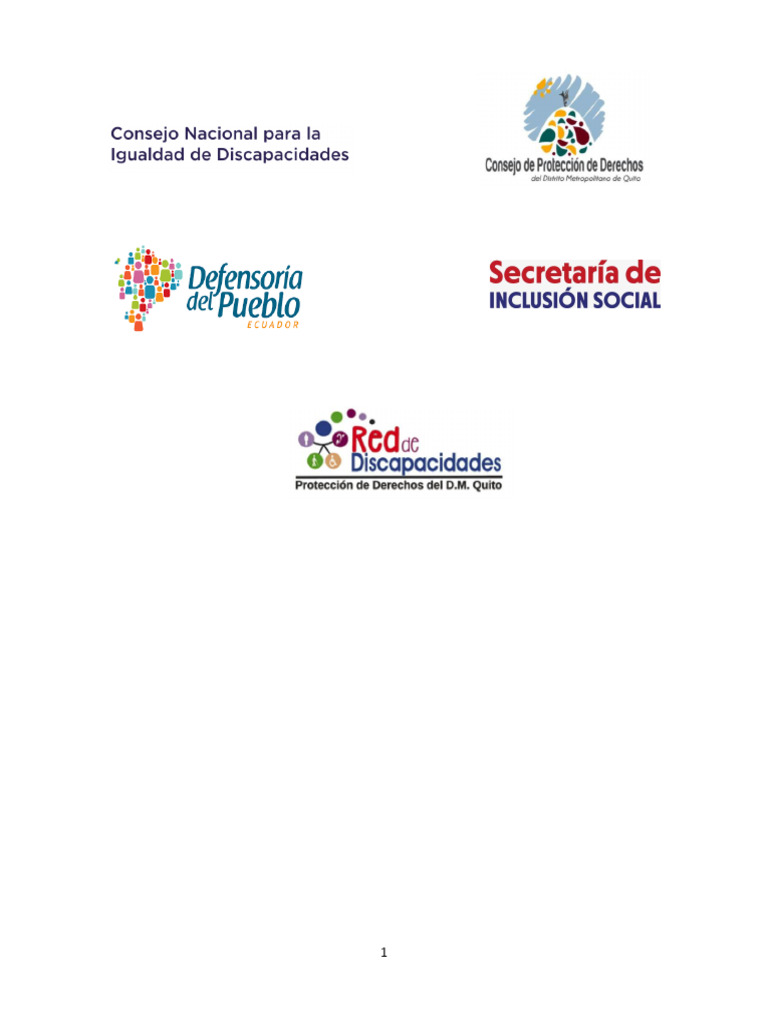 Derechos de Personas con Discapacidad en Quito | PDF | Invalidez ...