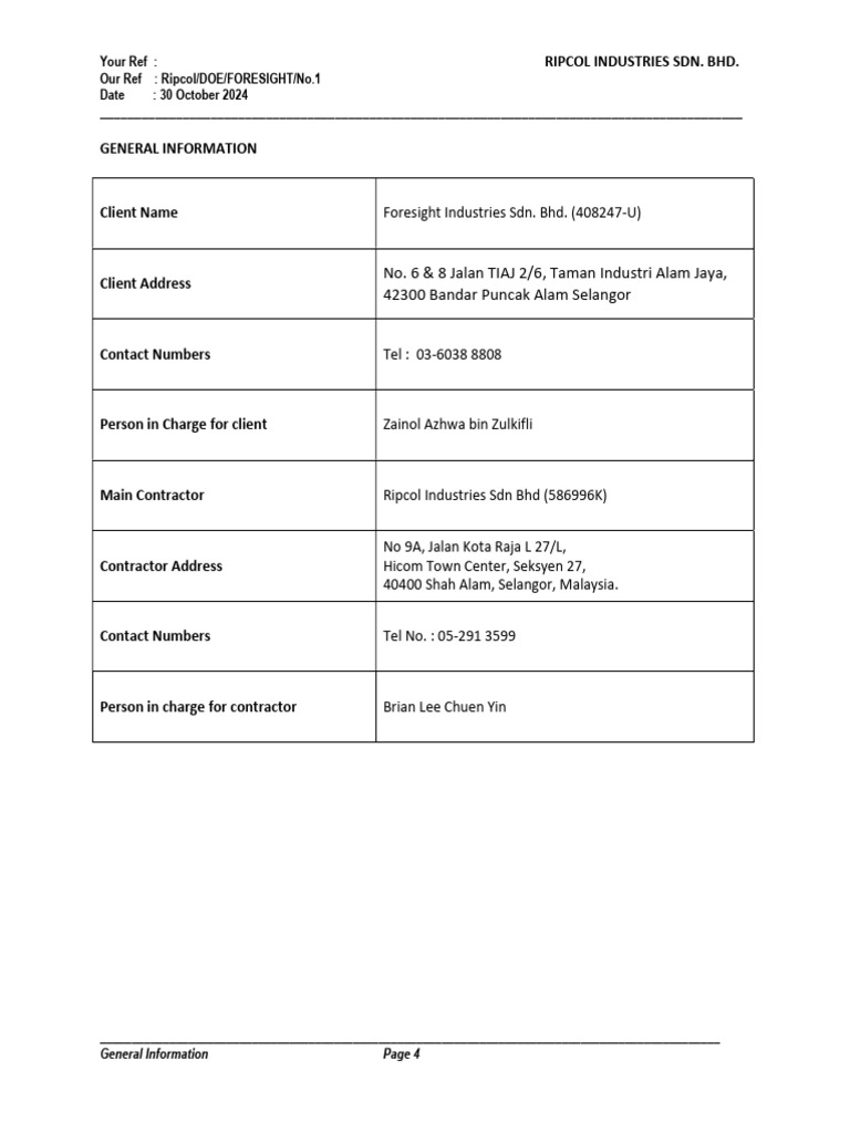 Foresight Industries Client Overview | PDF