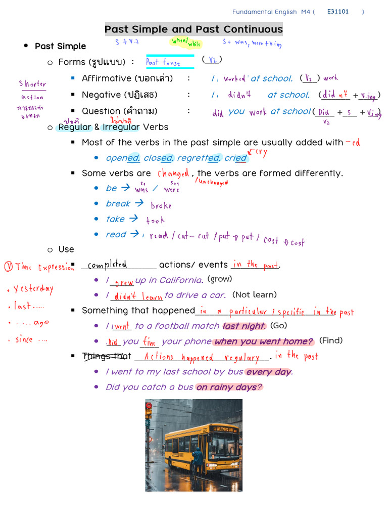 Past Simple and Past Continuous Worksheet | PDF | Semantic Units ...
