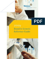 Brand To Generic Reference Guide 2009