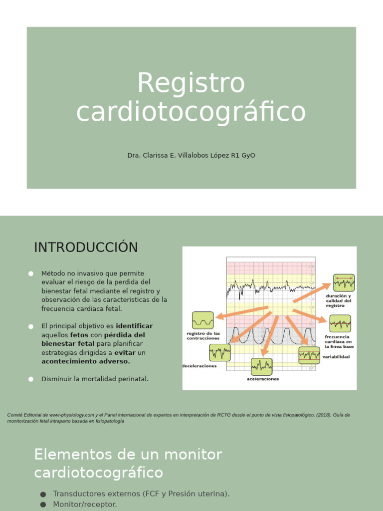 Registro de RCTG en Ginecología | PDF | Feto | Enfermedades y trastornos