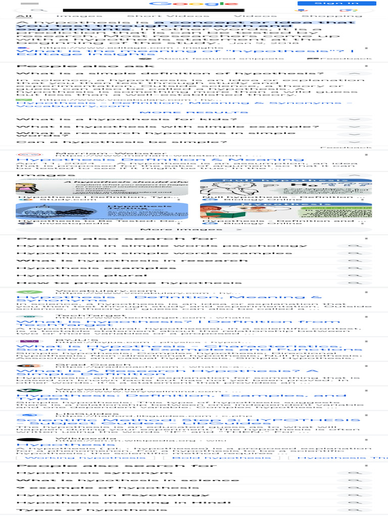 Hypothesis visual data 6