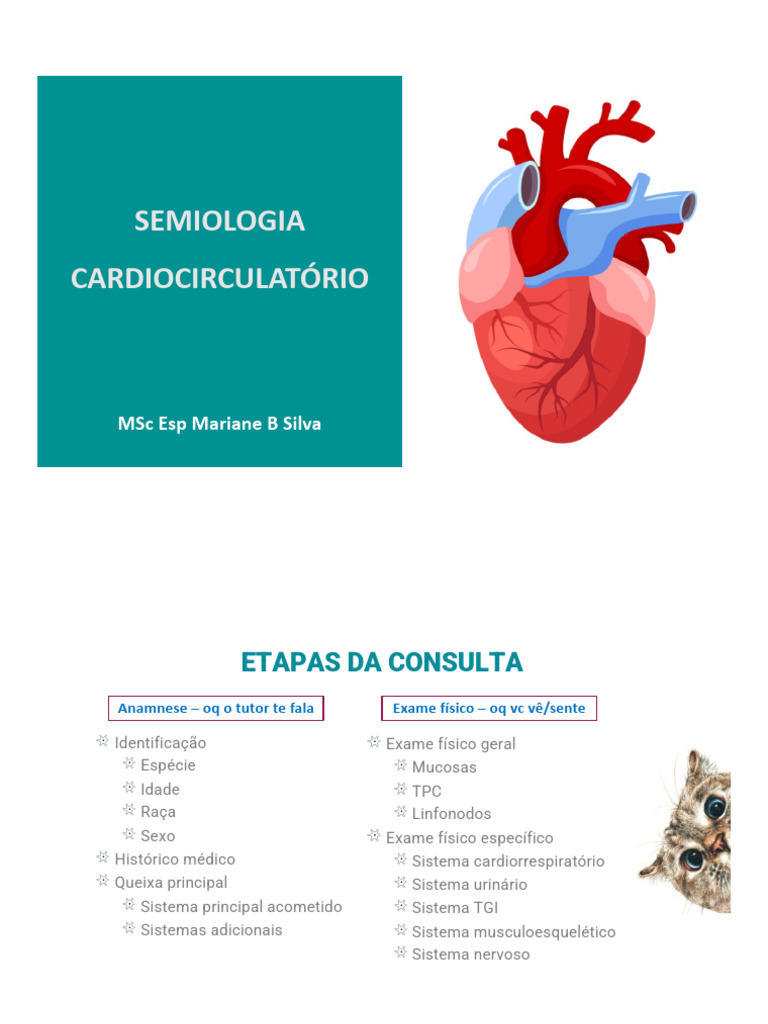 Semiotécnica Cardiovascular em Animais | PDF | Coração | Pressão sanguínea