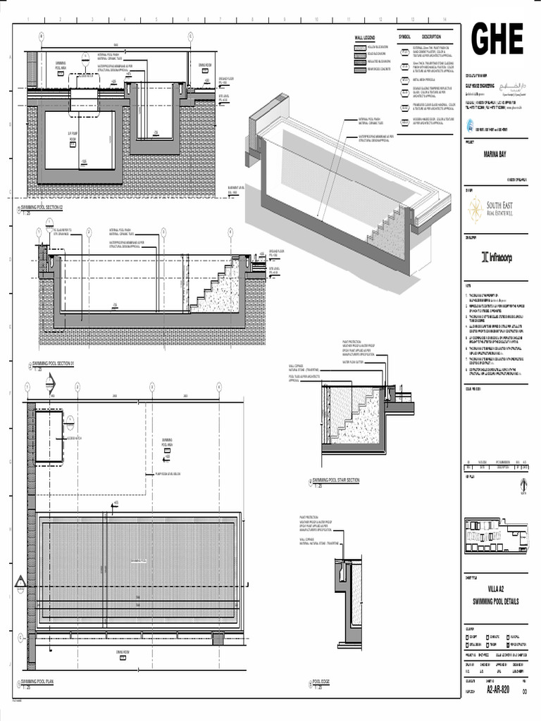 A2-Ar-820-Swimming Pool Details | PDF | Tile | Materials