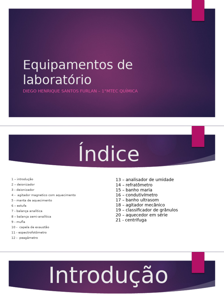 Equipamentos Essenciais de Laboratório | PDF | Aquecimento global e ...
