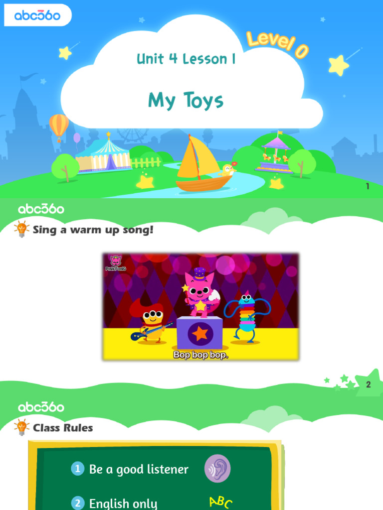 Unit 4 lesson 1 my toys pdf