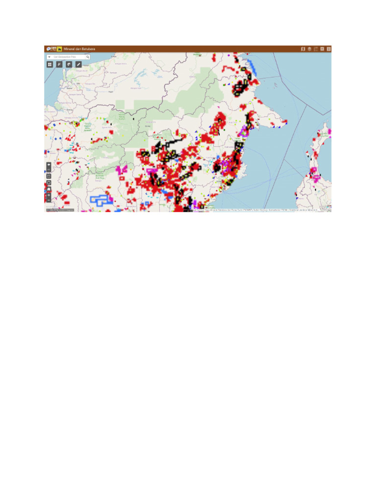Kalimantan Coal Map - Part1 | PDF