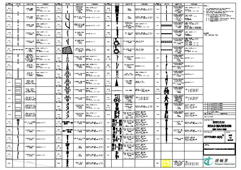 Road Marking Dimensions and Standards | PDF | Length | Road
