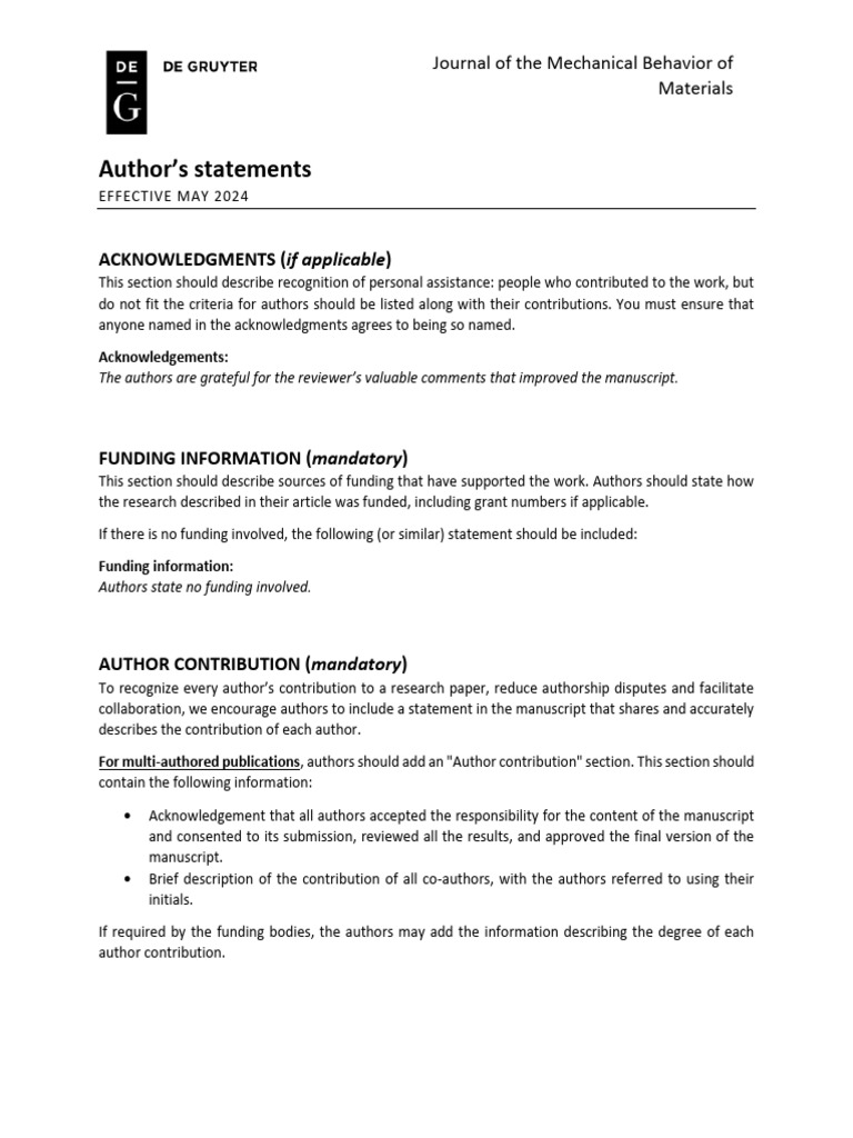 JMBM_Authors Statements | PDF | Institutional Review Board | Informed ...