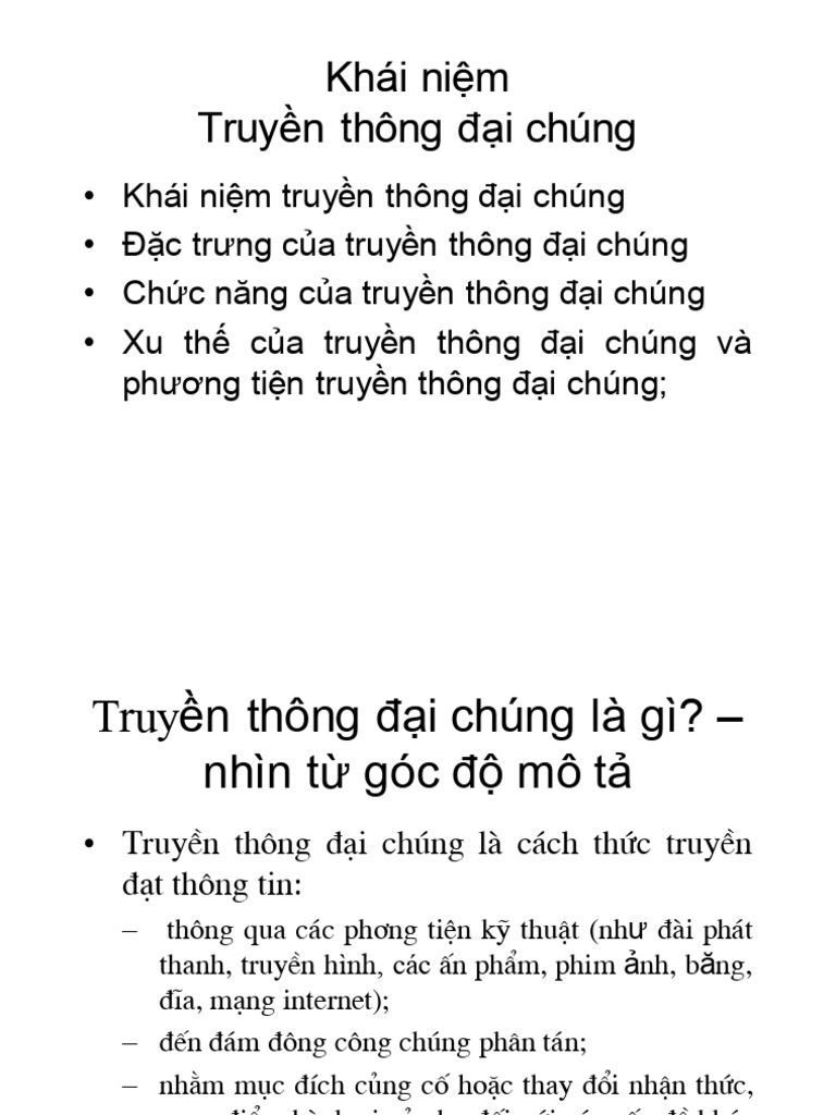 Khai Nim Truyn Thong Di Chung | PDF