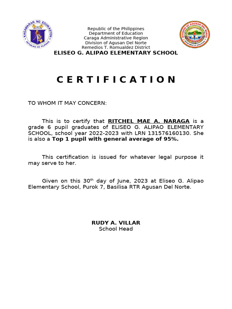 Certification | PDF
