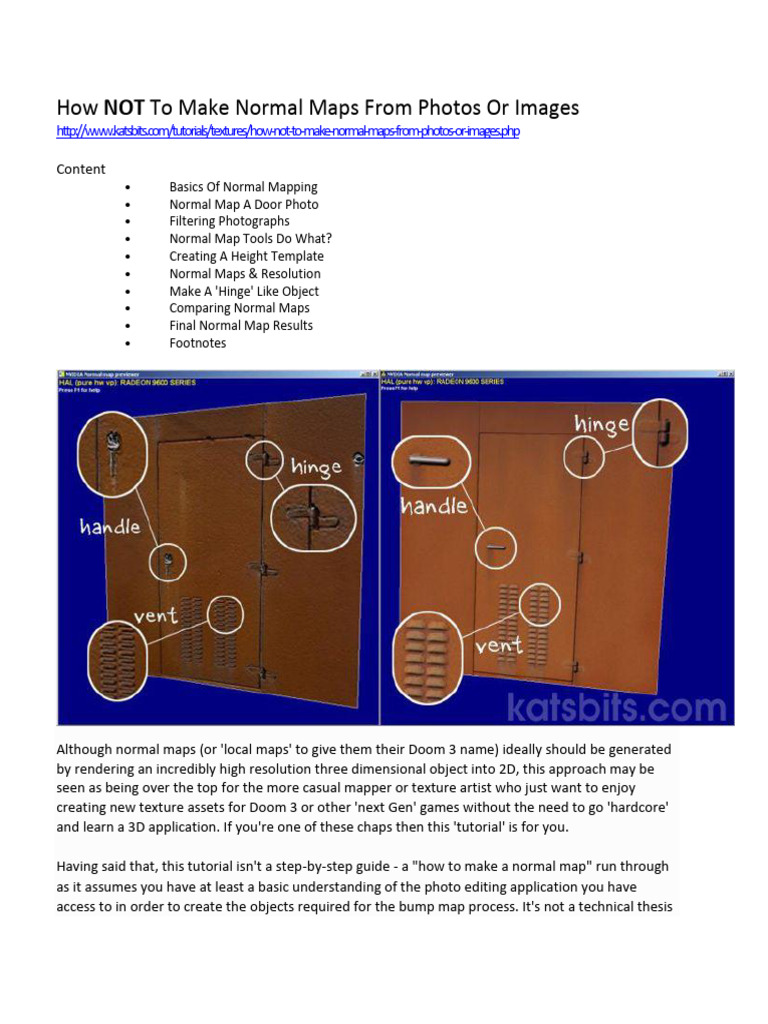 Avoid Common Normal Map Mistakes | PDF | Texture Mapping | Color