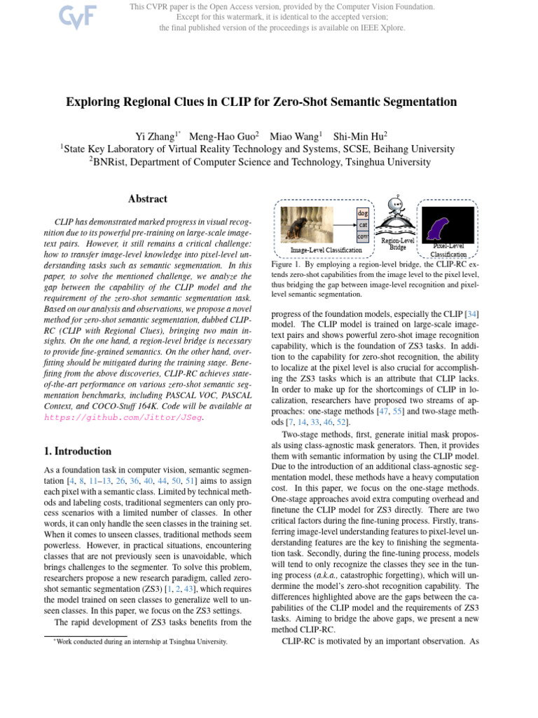 CLIP-RC: Zero-Shot Segmentation Insights | PDF | Image Segmentation ...