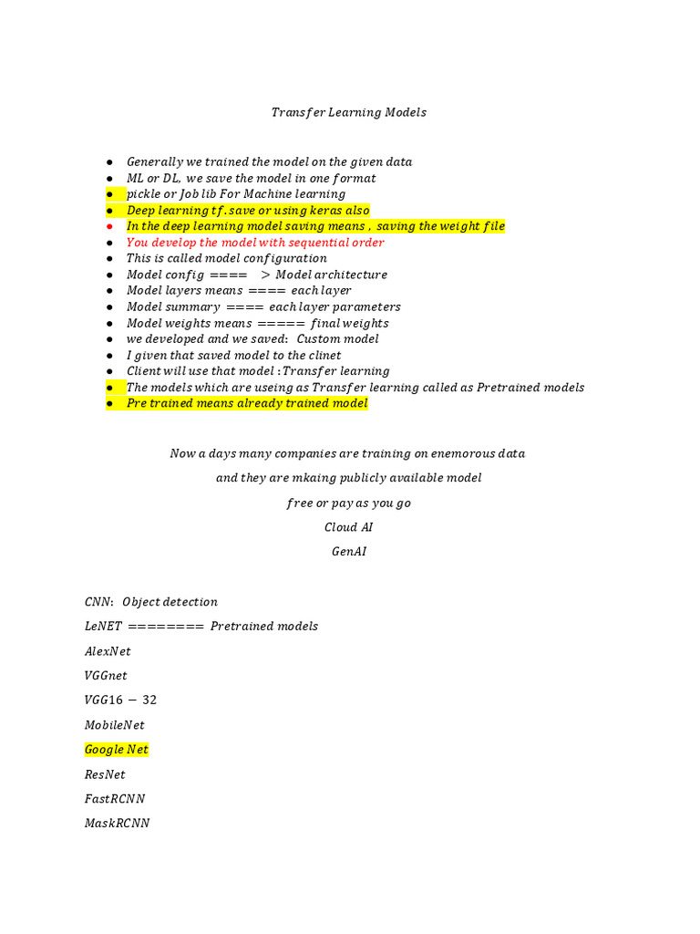 EDI Lenet Transfer Learning Models | PDF