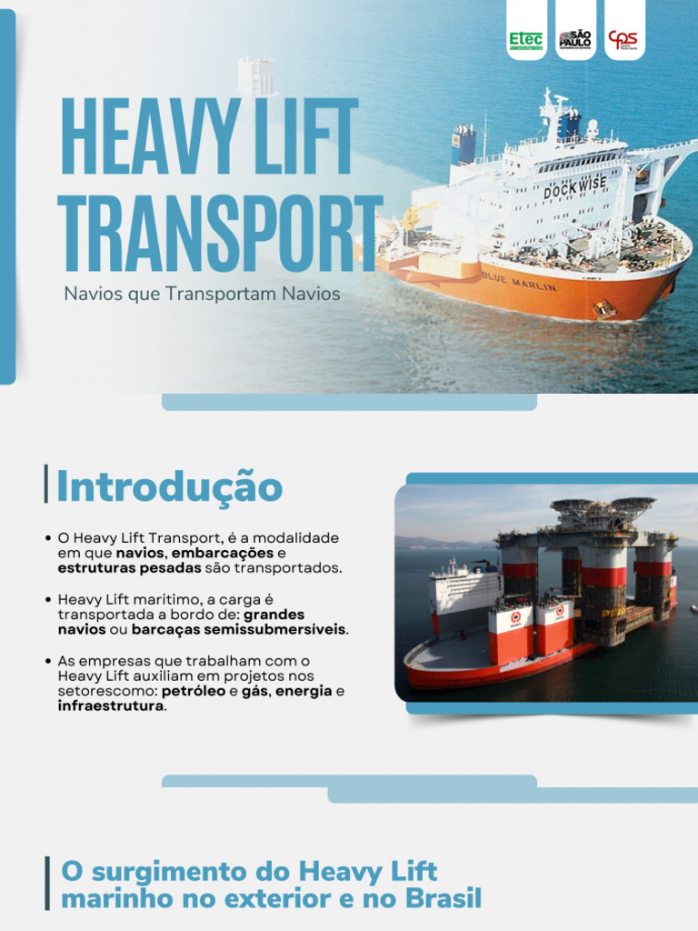 HEAVY LIFT TRANSPORT - Slides-2 | PDF