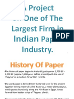 History of Paper Manufacturing