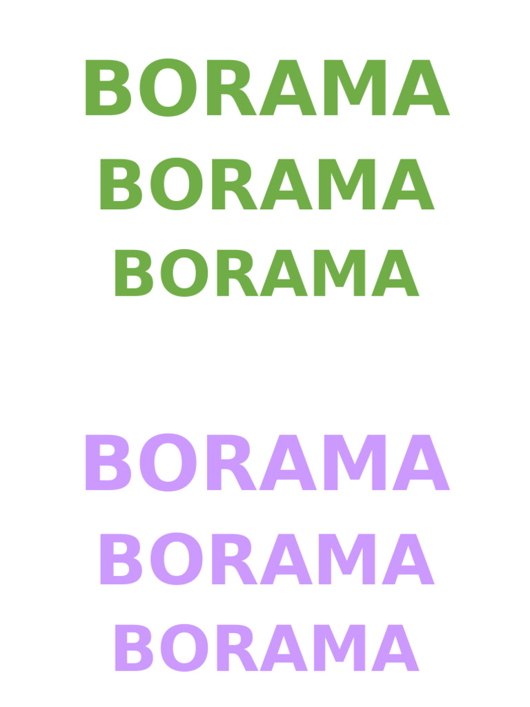 BORAMA | PDF