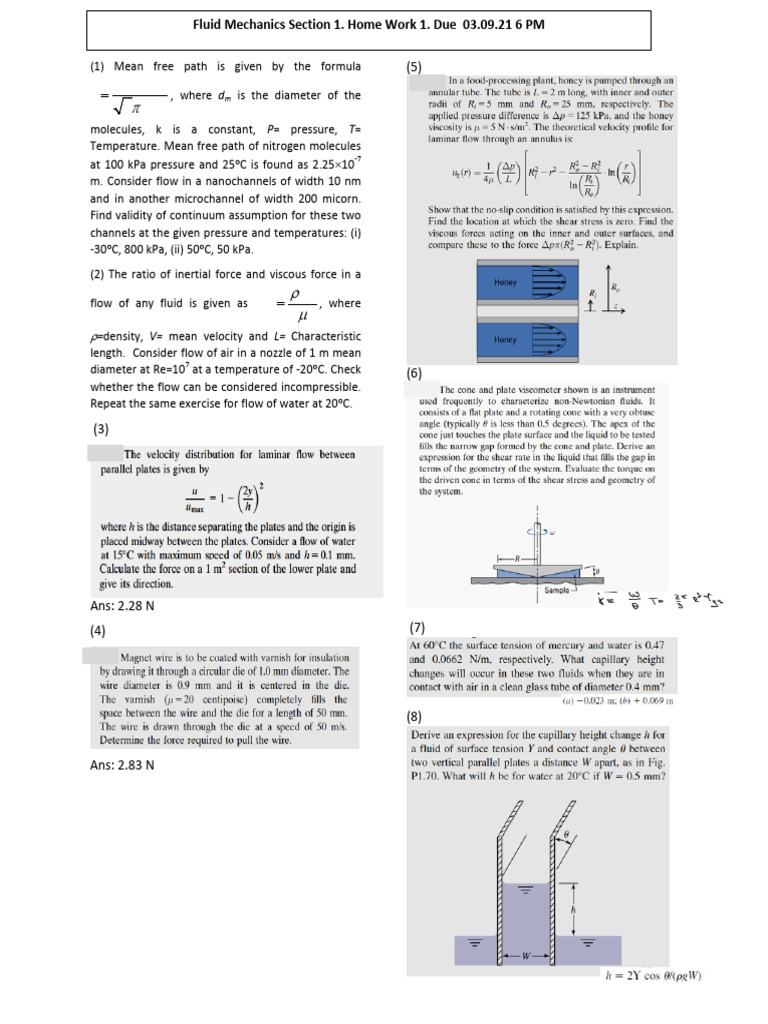 Mean Free Path and Flow Analysis | PDF
