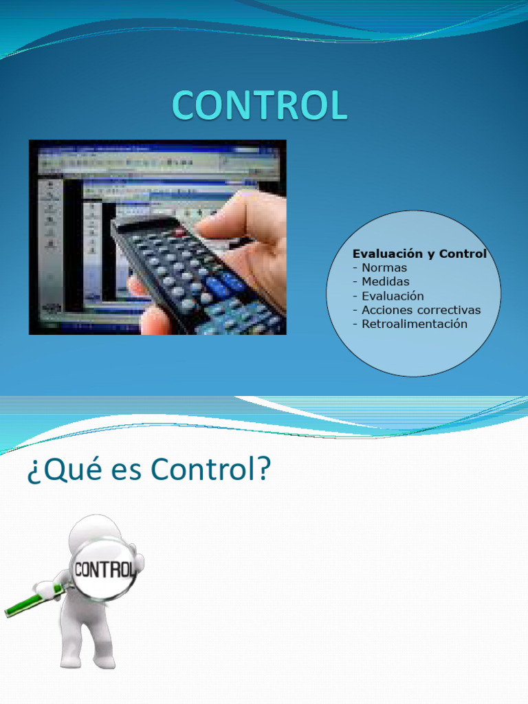 5.1 CONTROL (2) | PDF | Medición | Planificación