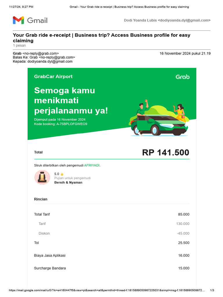 Profil Bisnis Grab untuk Klaim Mudah | PDF