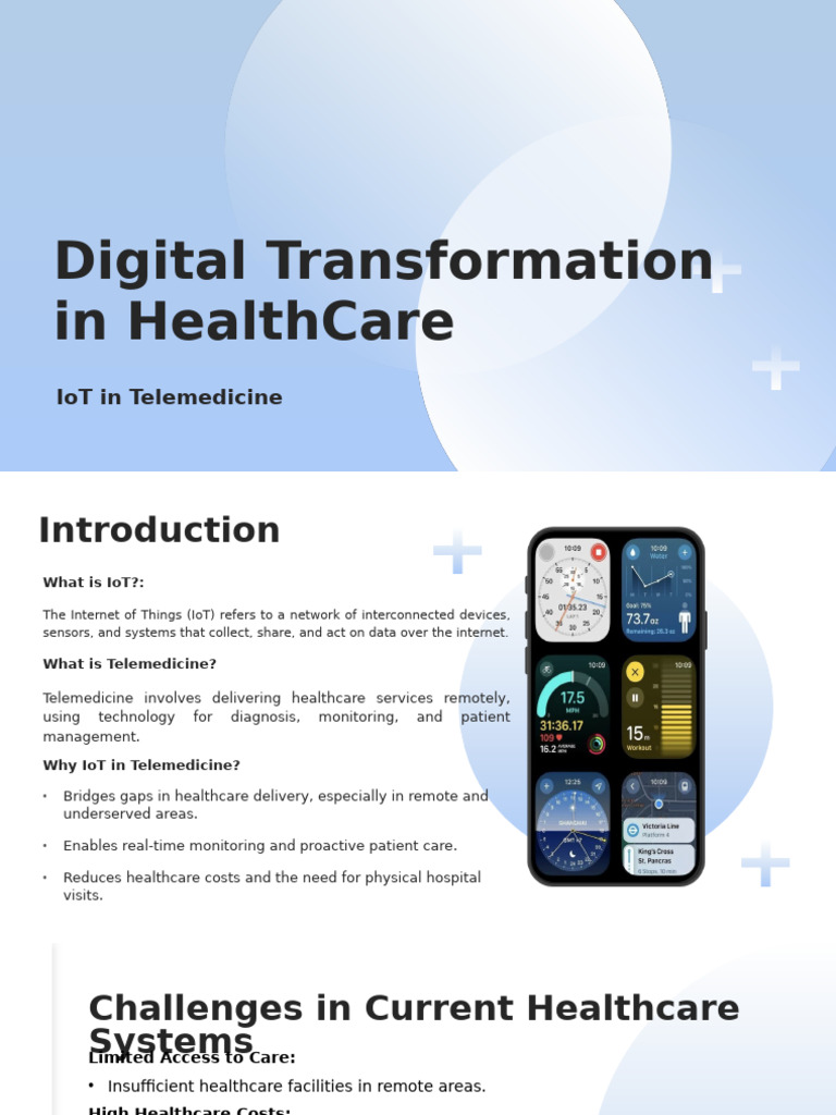 IoT's Role in Telemedicine Transformation | PDF | Internet Of Things ...