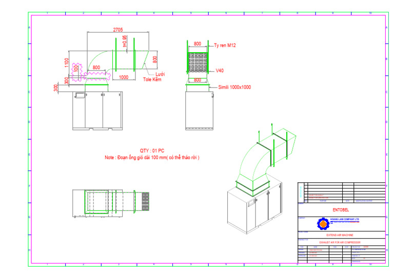 Air Compressor Exhaust Plan | PDF