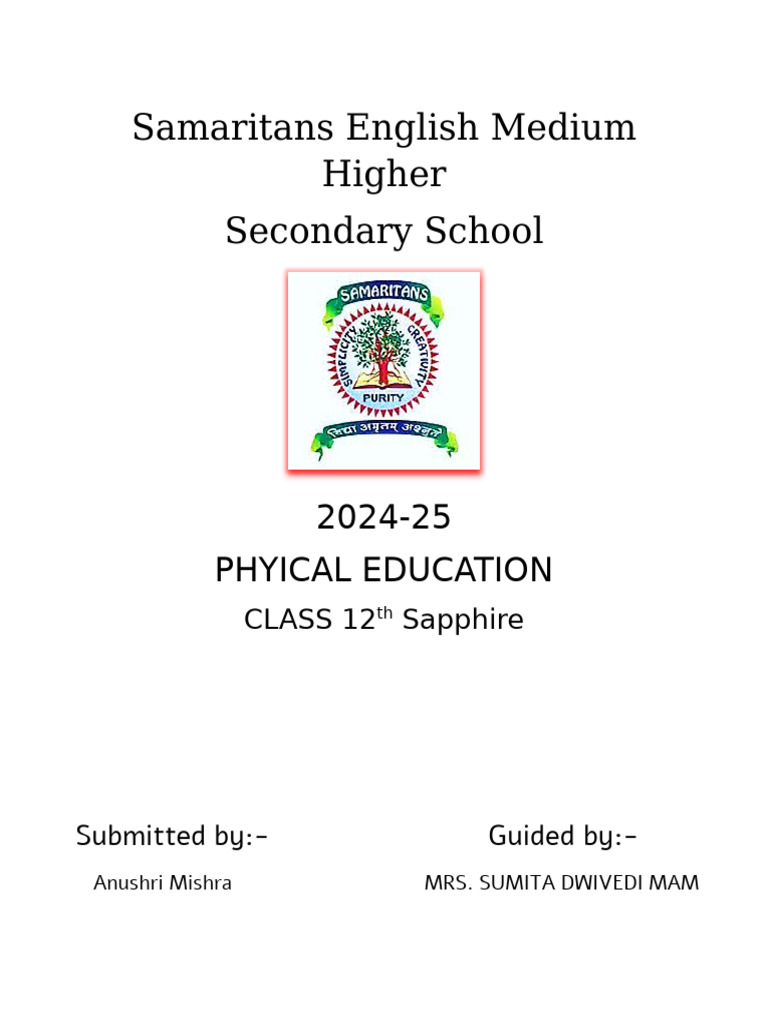 P.E Samaritans English Medium Higher | PDF