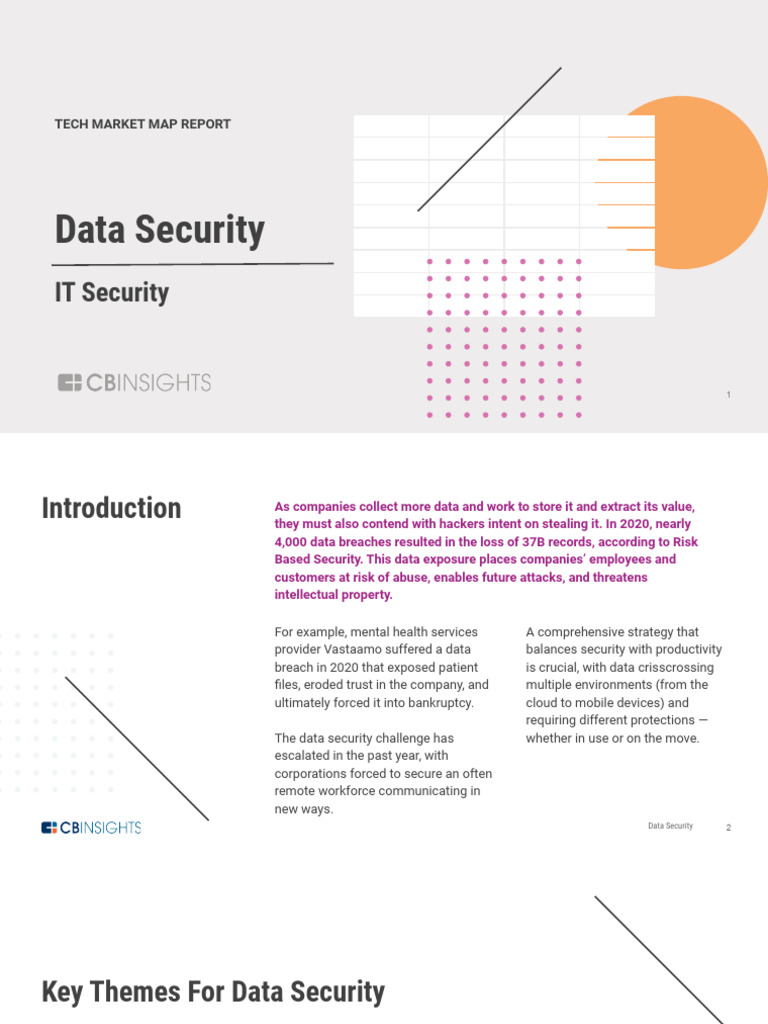 CB Insights Data Security IT Security Leaders | PDF | Computer Security ...
